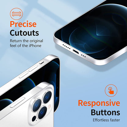 Caseex Ultra Thin Translucent Paper Silicone Back Cover Compatible With Apple iPhone 14 Pro