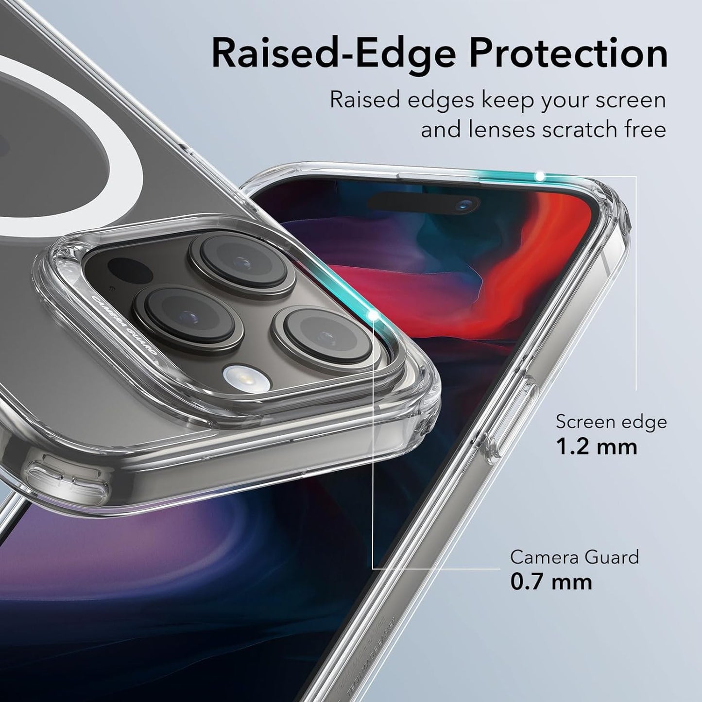 CASEEX Ultra Hybrid Magnetic Clear Case For Apple iPhone [Anti-Yellowing] [Compatible with MagSafe]