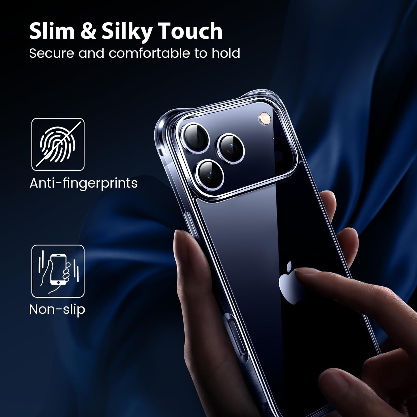 CASEEX for Apple iPhone Case Clear, [Not Yellowing] [Military-Grade Drop Protection] Protective Transparent Cover for Apple iPhone with Shockproof Bumper