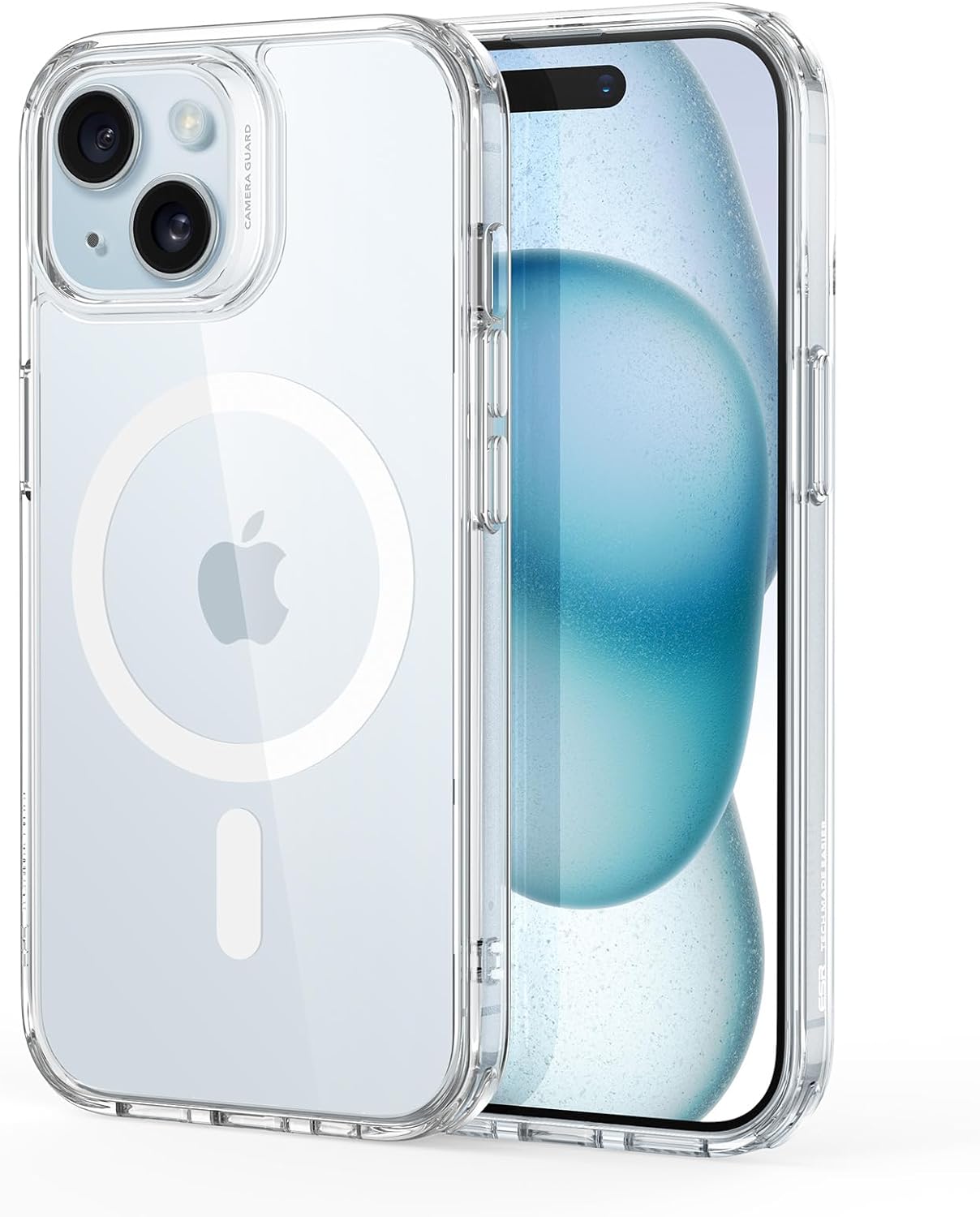 CASEEX Magnetic Back Case for Apple iPhone 14 / iPhone 13, [12 FT Shockproof Compatible with Magsafe], Anti-Yellow Hard TP Crystal Clear Back Cover (Apple iPhone 14 / iPhone 13 6.1")