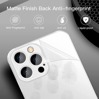 Caseex Ultra Thin Translucent Paper Silicone Back Cover Compatible With Apple iPhone 14 Pro