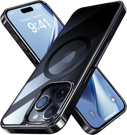 CASEEX Polished Titanium for MagSafe iPhone 14 Pro Case, Official Color Match for iPhone, [12 FT Military-Grade Drop Protection] Shockproof Bumper, Magnetic Phone Cover 6.1 inch