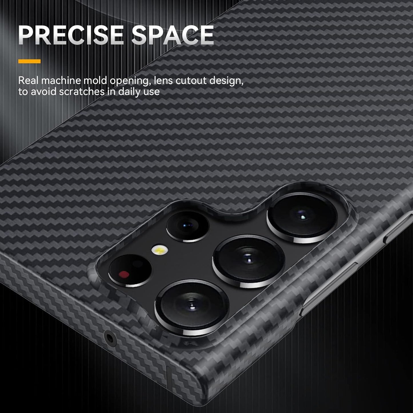 CASEEX Carbon Fiber Ultra Thin Back Case With Magsafe for Samsung Galaxy S23 Ultra