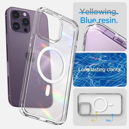 Caseex Translucent Hard TP MagSafe Compatible Back Cover for APPLE iPhone 14 Pro (6.1")