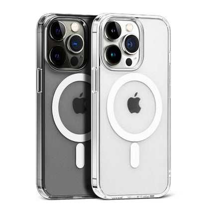 CASEEX Ultra Hybrid Magnetic Clear Case For Apple iPhone [Anti-Yellowing] [Compatible with MagSafe]