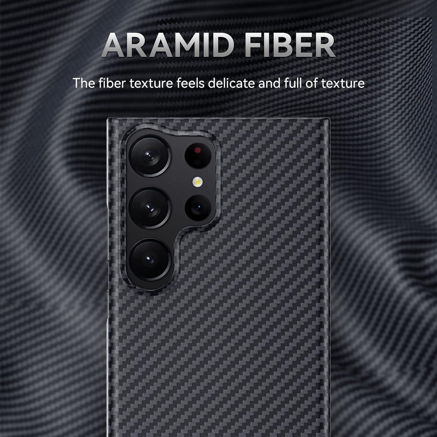CASEEX Carbon Fiber Ultra Thin Back Case With Magsafe for Samsung Galaxy S23 Ultra