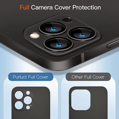 Caseex Ultra Thin Translucent Paper Silicone Back Cover Compatible With Apple iPhone 15 Pro