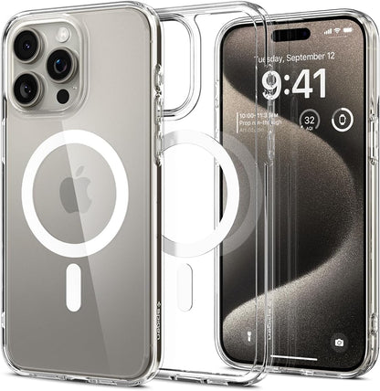 CASEEX Magnetic Crystal Clear Back Case for Apple iPhone 14 Pro, [12 FT Shockproof Compatible with Magsafe], Anti-Yellow Hard TP Crystal Clear Back Cover (Apple iPhone 14 Pro)