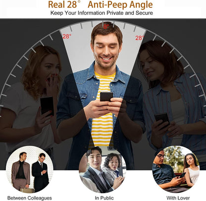 CASEEX Samsung Galaxy Z Fold 4 5G PRIVACY Tempered Glass Screen Protector, Anti-spy Full Glue 3D Curved Glass, Anti Scratch, Bubble Free for Samsung Z Fold 4