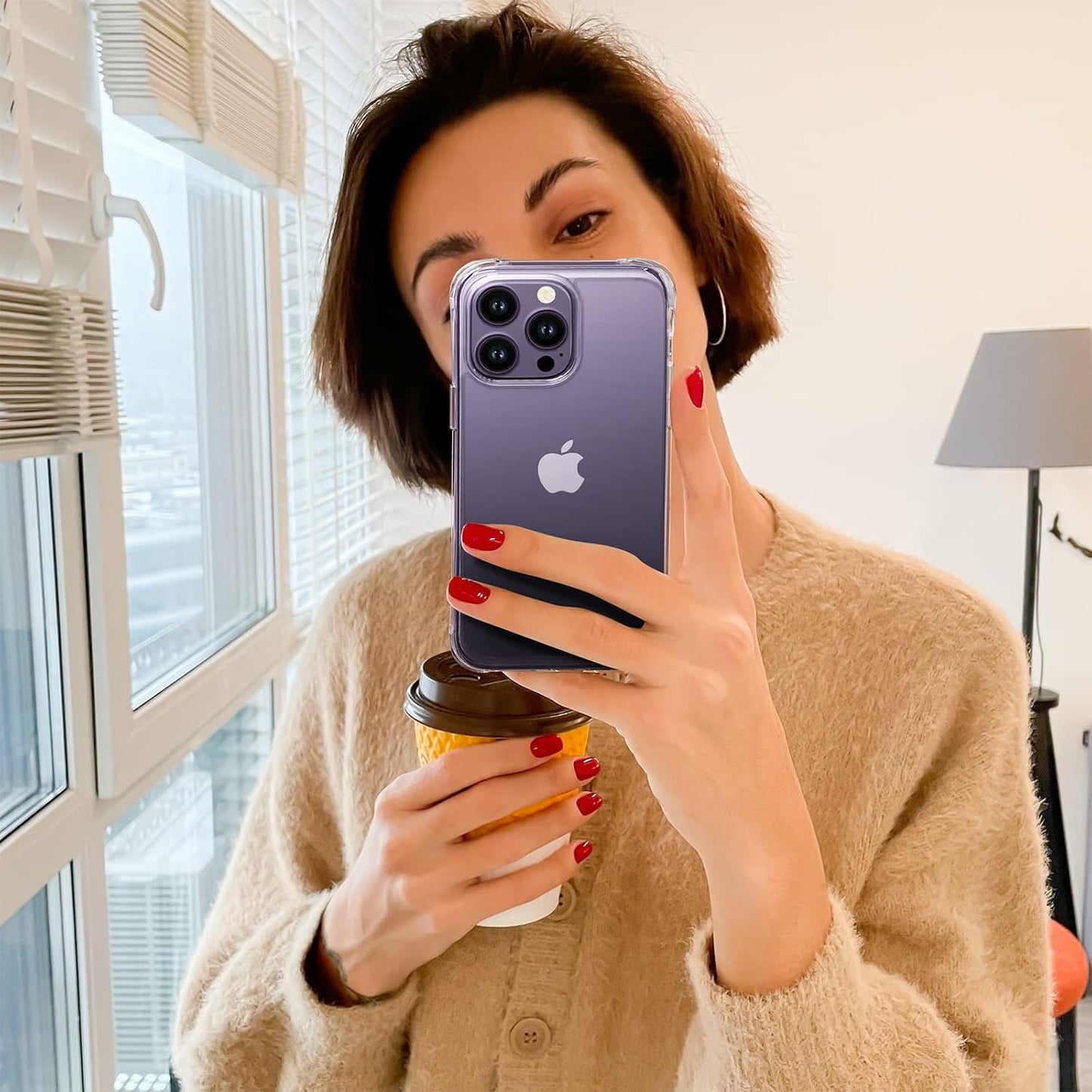 CASEEX for Apple iPhone Case Clear, [Not Yellowing] [Military-Grade Drop Protection] Protective Transparent Cover for Apple iPhone with Shockproof Bumper