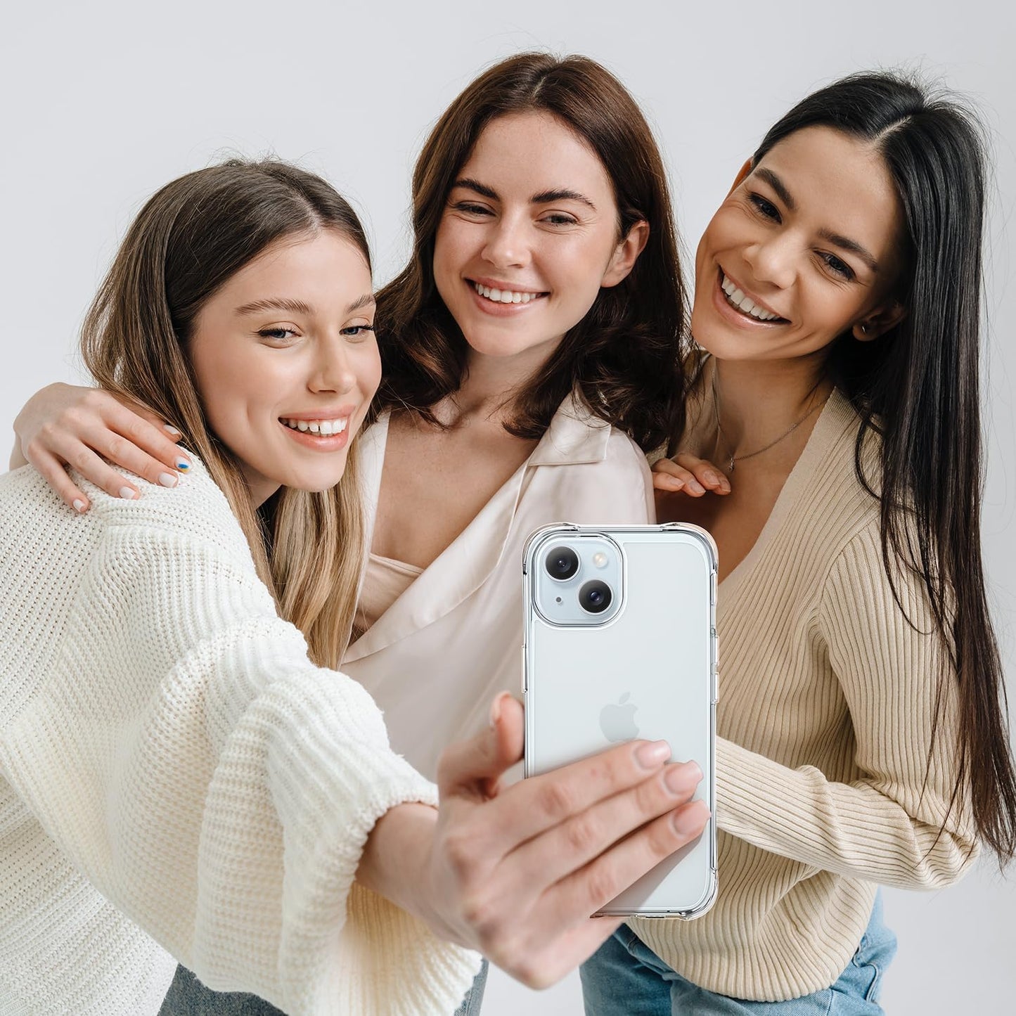 CASEEX for Apple iPhone Case Clear, [Not Yellowing] [Military-Grade Drop Protection] Protective Transparent Cover for Apple iPhone with Shockproof Bumper