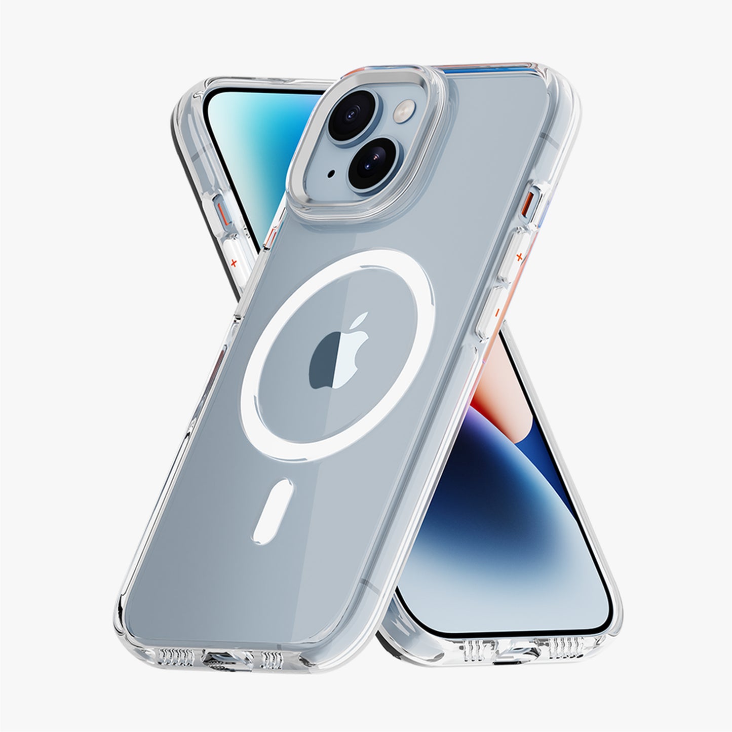 CASEEX Ultra Hybrid Magnetic Clear Case For Apple iPhone [Anti-Yellowing] [Compatible with MagSafe]