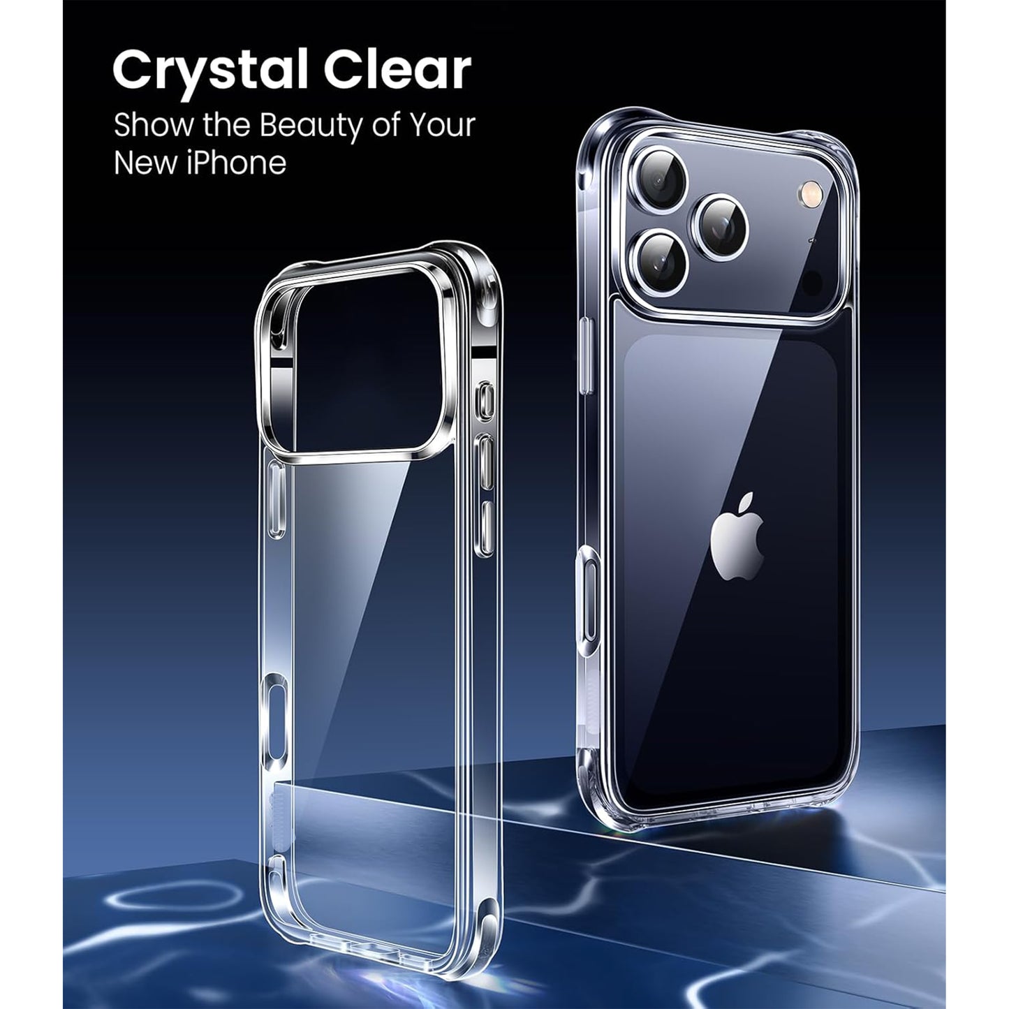 CASEEX for Apple iPhone Case Clear, [Not Yellowing] [Military-Grade Drop Protection] Protective Transparent Cover for Apple iPhone with Shockproof Bumper