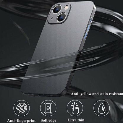 Caseex Ultra Thin Translucent Paper Silicone Back Cover Compatible With Apple iPhone 15 Plus (6.7")