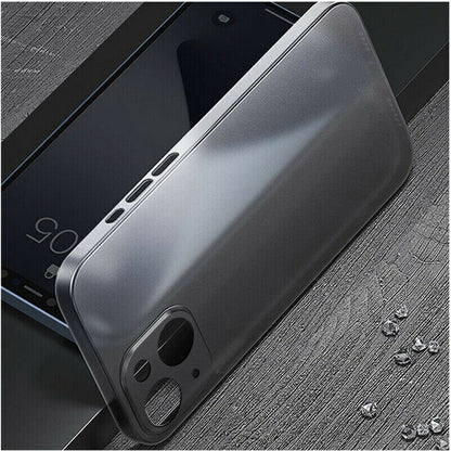 Caseex Ultra Thin Translucent Paper Silicone Back Cover Compatible With Apple iPhone 15 Plus (6.7")