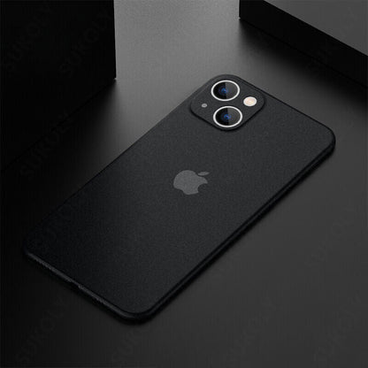 Caseex Ultra Thin Translucent Paper Silicone Back Cover Compatible With Apple iPhone 15 Plus (6.7")